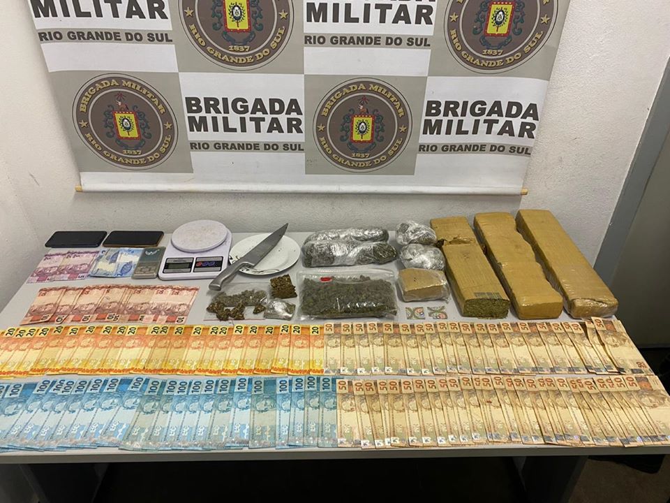HOMEM É PRESO PELA BM COM CERCA DE 4KG DE MACONHA EM CAXIAS DO SUL