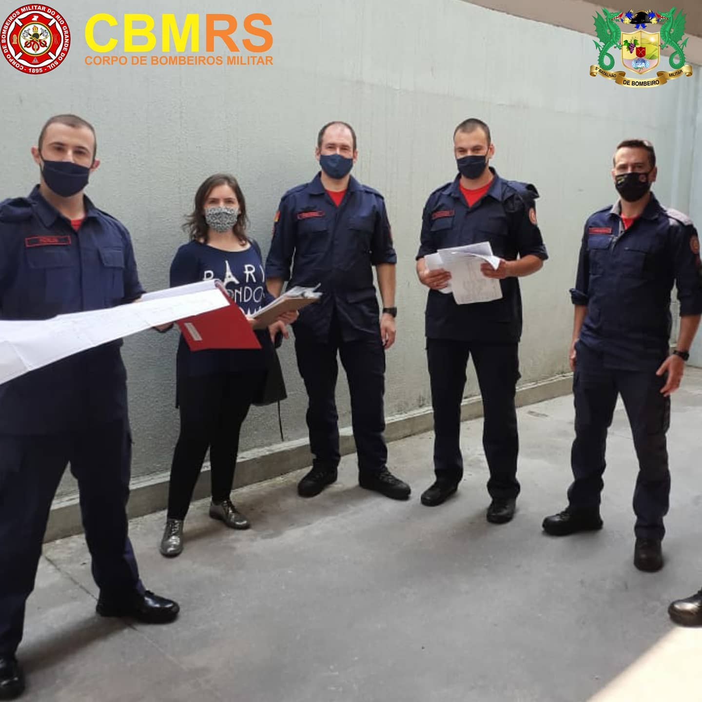 O Corpo de Bombeiros Militar do Rio Grande do Sul - CBMRS - recebeu os alunos do curso de formação de Soldados 