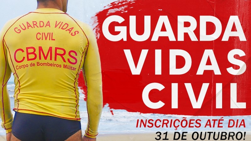 CBMRS abre inscrições para Guarda-Vidas Civil Temporário