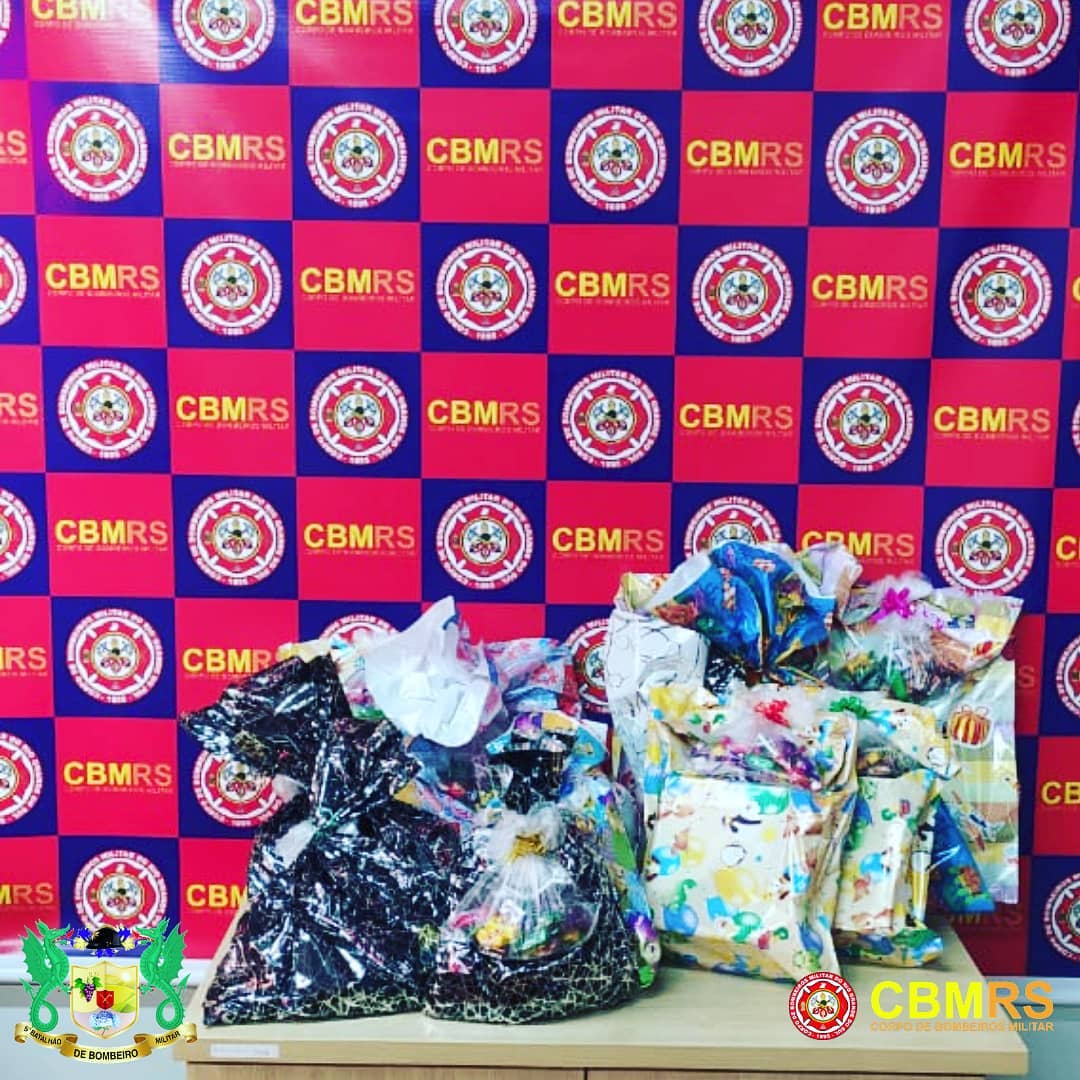 O Corpo de Bombeiros Militar do Rio Grande do Sul - CBMRS - realizou uma ação voltada para as crianças em situação de vulnerabilidade social