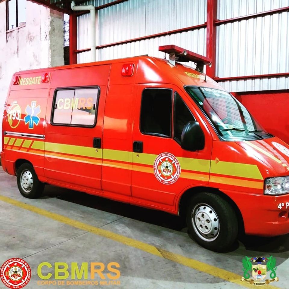 O Corpo de Bombeiros Militar do Rio Grande do Sul - CBMRS - realizou um atendimento de primeiros socorros em bebê